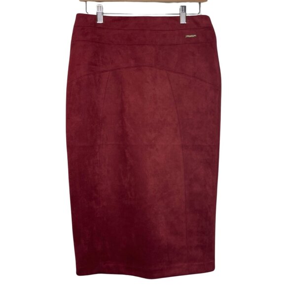 Andrew Marc Dresses & Skirts - MARC NEW YORK | Burgundy Faux Suede Pencil Skirt | Size S